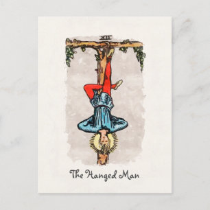 De Hanged Man Major Arcana Tarot Kaart