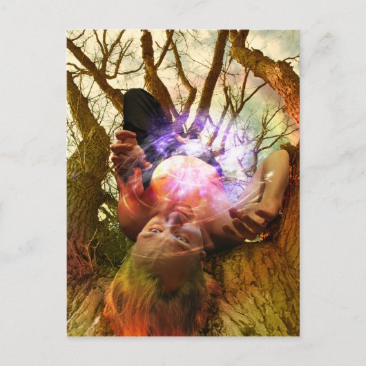 De Hanged Man Tarot Card Art Briefkaart (Voorkant)