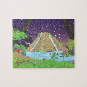 De Hangende Tuinen van Babylon Legpuzzel