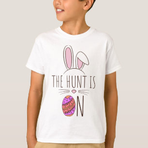De hap is op paaseierstunt Schattige bunny T-shirt