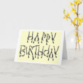 De Happy Birthday-aanval Kaart (Gele Bloem)