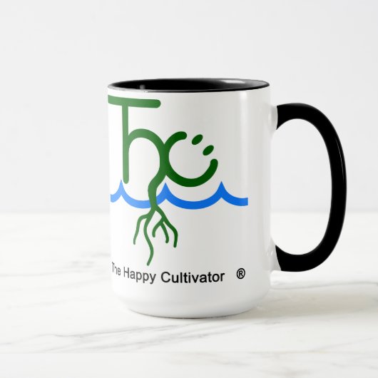 De Happy Cultivator Mok 2x logo (Rechts)