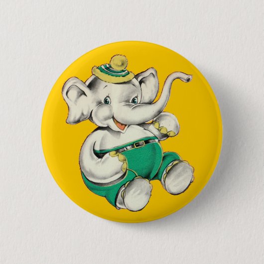 De Happy Elephant Button (Voorkant)