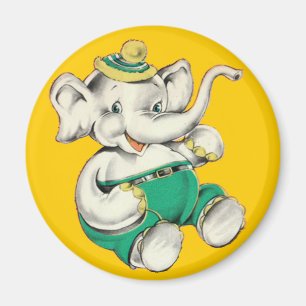 De Happy Elephant Magnet Magneet
