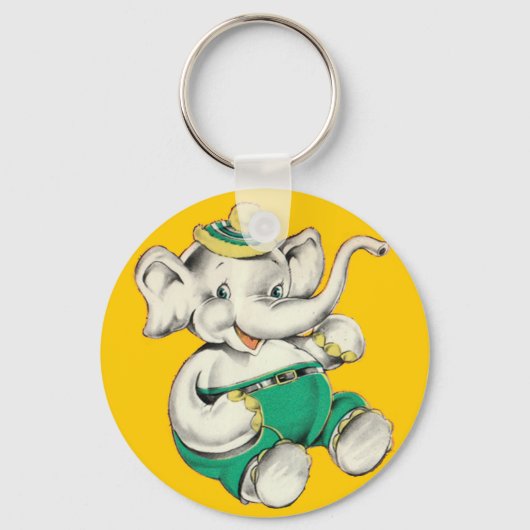 De Happy Elephant Sleutelhanger (Voorkant)