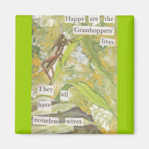 De Happy Grasshoppers Magneet