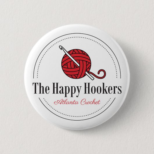 De Happy H Atlanta Crochet Logo Button (Voorkant)