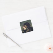 De Happy Lovers, 1844 Vierkante Sticker (Envelop)