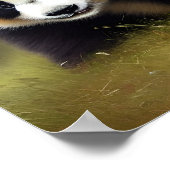 De Happy Panda Digital Art Poster (Hoek)