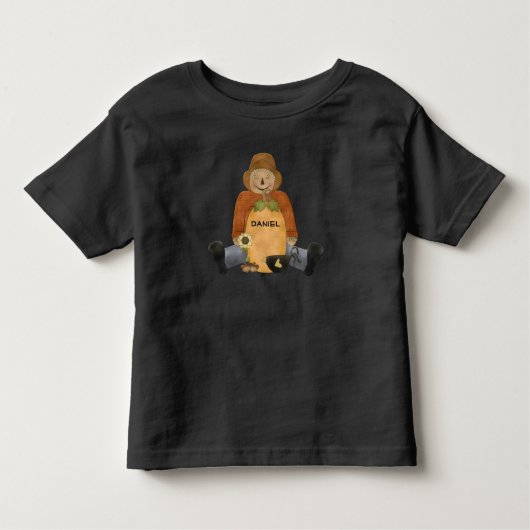 De Happy Scarecrow en Pumpkin Kinder Shirts (Voorkant)