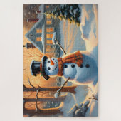 De Happy Snowman Legpuzzel (Verticaal)