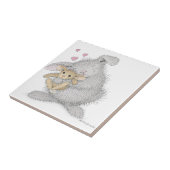 De HappyHoppers®-keramische tegel Tegeltje (Zijkant)