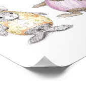 De HappyHoppers® Wall Art Poster (Hoek)