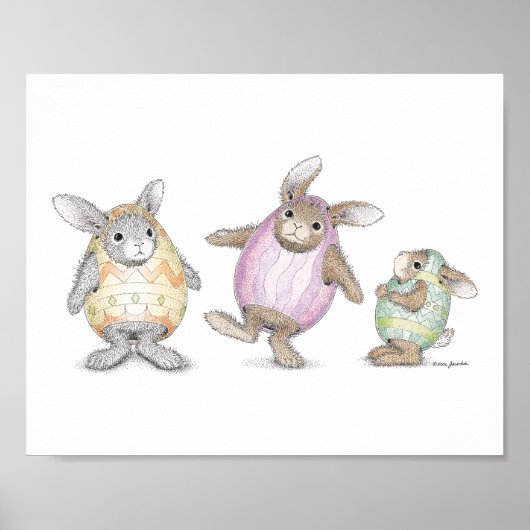 De HappyHoppers® Wall Art Poster (Voorkant)