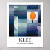De Harbinger van de herfst door Paul Klee Poster (Voorkant)