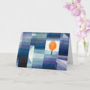 De Harbinger van de herfst - Paul Klee - Modern Ar Kaart