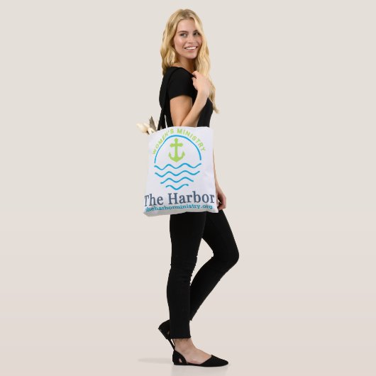 De Harbour Canvas tas (Op model)