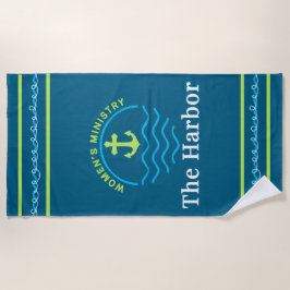 De Harbour Logo Beach handdoek
