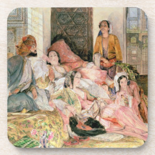 De harem, c.1850 drankjes onderzetter