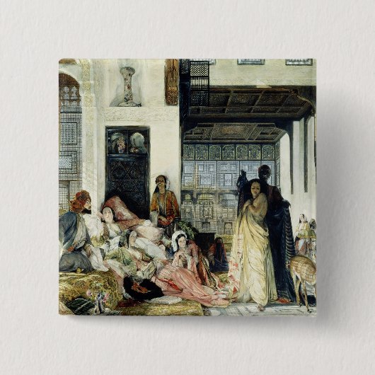De Harem Vierkante Button 5,1 Cm (Voorkant)