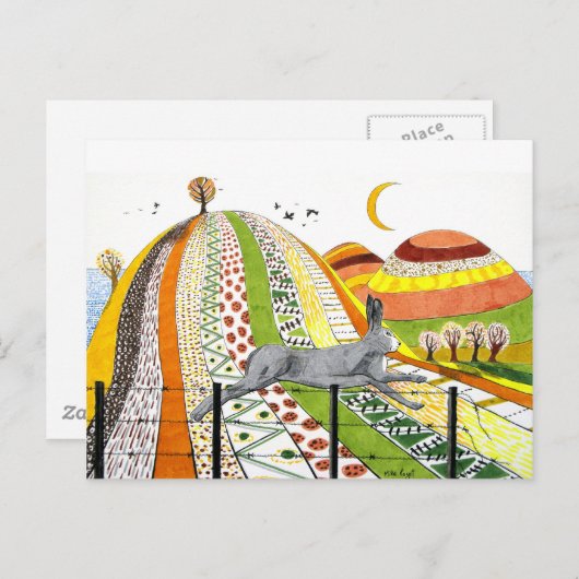 De haren briefkaart (Voorkant / Achterkant)