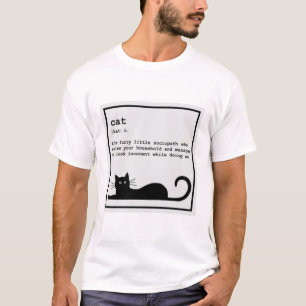De harige kleine sociopaat grappige kat t-shirt