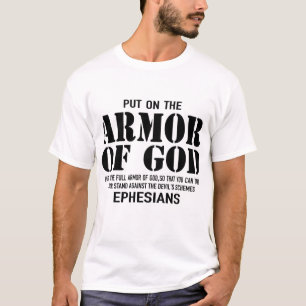 de harnas van de god wordt op het harnas gezet t-shirt