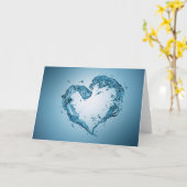 De hart-gevormde Plonsen van het Water Kaart (Gele Bloem)