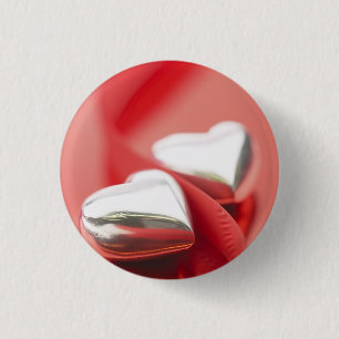 De Harten van het lint Ronde Button 3,2 Cm