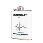 De hartslag is mijn Modus Operandi Sinus Rhythm Heupfles (Links)