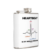 De hartslag is mijn Modus Operandi Sinus Rhythm Heupfles (Rechts)