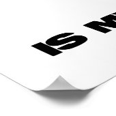 De hartslag is mijn Modus Operandi Sinus Rhythm Poster (Hoek)