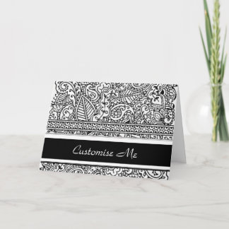 De Hartstocht van Paisley - Zwarte (Henna) Kaart