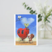 De hartstrengen briefkaart (Staand voorkant)