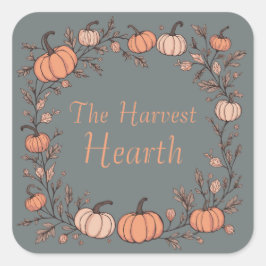 De Harvest Hearth Vierkante Sticker