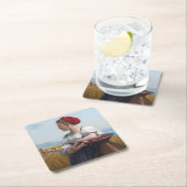 De Harvester, Bouguereau Vierkante Kartonnen Onderzetter (Insitu)