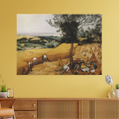 De Harvesters van Pieter Bruegel de Ouder Canvas Afdruk (Insitu (Woonkamer))