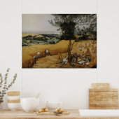 De Harvesters van Pieter Bruegel de Ouder Poster (Keuken)