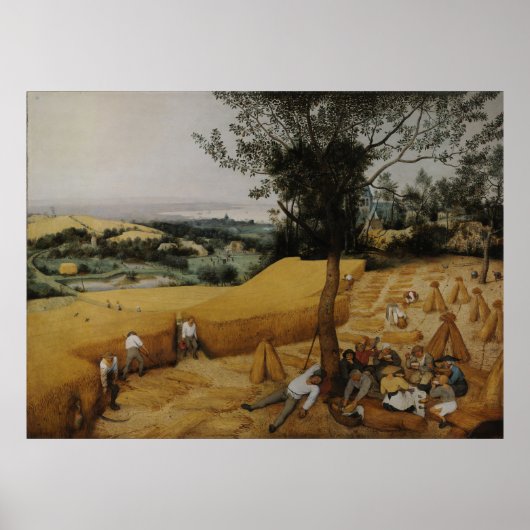 De Harvesters van Pieter Bruegel de Ouder Poster (Voorkant)