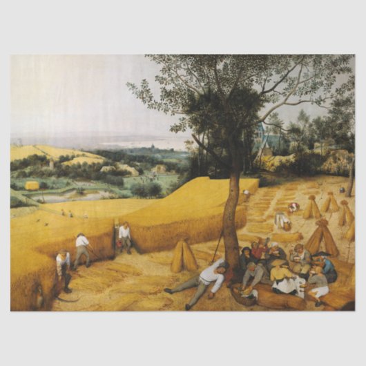 De Harvesters van Pieter Bruegel de Ouder Tissuepapier (Voorkant)