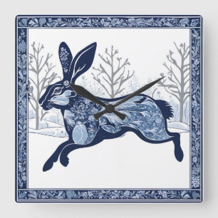 De Hase Winters Whimwhams Wandering Vierkante Klok