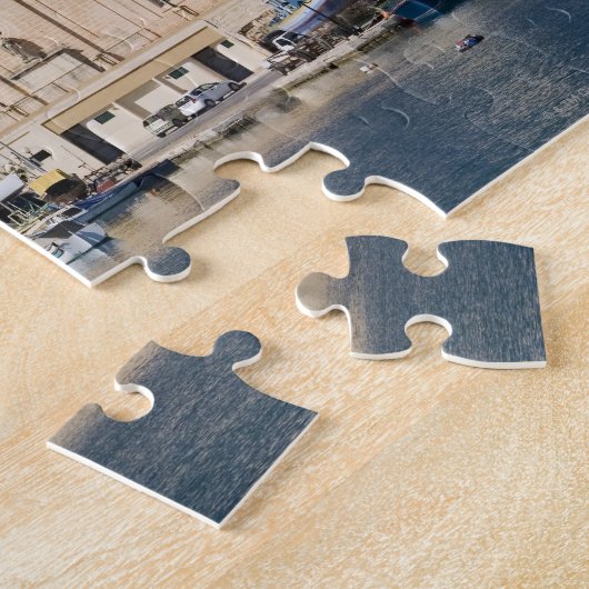 De haven en de kerk in Marsaskala Legpuzzel (Zijkant)