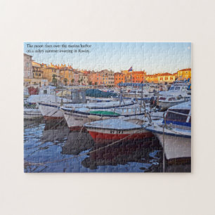 De haven in Rovinj Kroatië Legpuzzel
