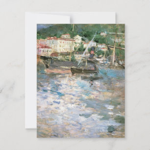 De haven, Nice van Berthe Morisot,  fijne kunst