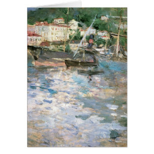 De haven, Nice van Berthe Morisot,  fijne kunst