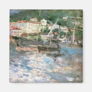 De haven, Nice van Berthe Morisot, fijne kunst Magneet