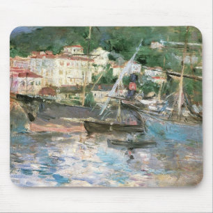 De haven, Nice van Berthe Morisot, Vintage Fine Ar Muismat