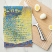 De haven op Sunset, Signac Theedoek (Quarter Fold)