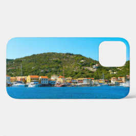 De haven van Antipaxos iPhone 12 Hoesje
