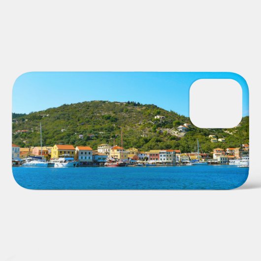 De haven van Antipaxos Case-Mate iPhone Case (Achterkant (horizontaal))